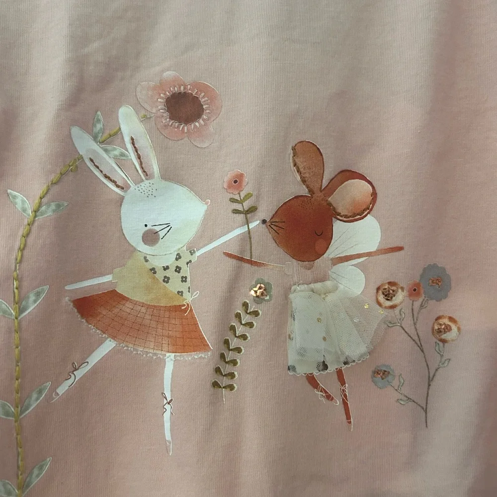 $16 ADD ON Next Pink Bunny Matching‎ Set 12-18M Zara Girls Mice Ballet Jamie Kay